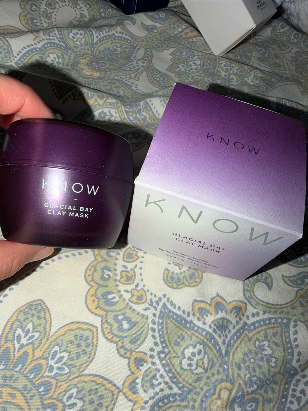 KNOW Glacial Bay Clay Mask - Deep Purple Jar